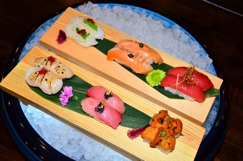 Nigiri Sampling at Eight Sushi Lounge. (Eight Sushi Lounge)