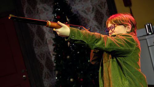 All Ralphie Parker (Max Walls) wants for Christmas is a Red Ryder air rifle, but everyone around him believes the BB gun will shoot his eye out. (Photos by Casey Gardner Ford)