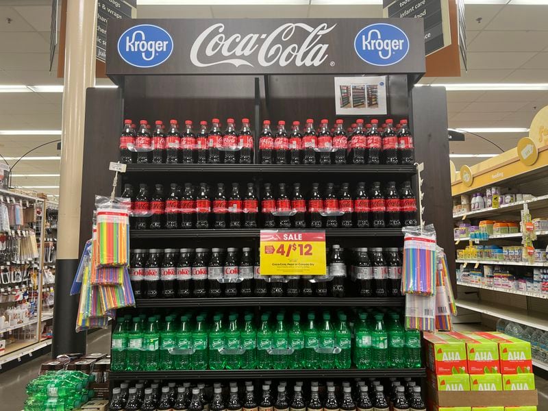 Coca-Cola has not rolled out special in-store displays in its home town of Atlanta for its Olympics sponsorship tied to the Beijing Games. (Kelly Yamanouchi/The Atlanta Journal-Constitution)
