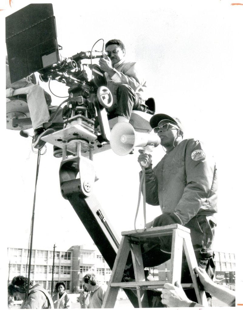 Spike Lee directs a scene from “School Daze,” which was filmed in Atlanta and based on his time at Morehouse College. CONTRIBUTED BY COLUMBIA PICTURES