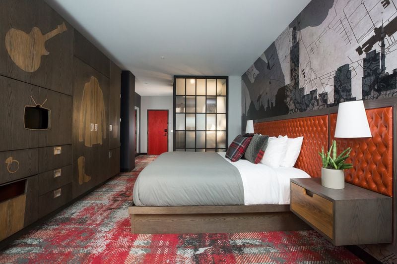 The 144-room Bobby Hotel is a boutique property featuring a gritty-yet-polished vibe in Nashville. Contributed by Lisa Diederick