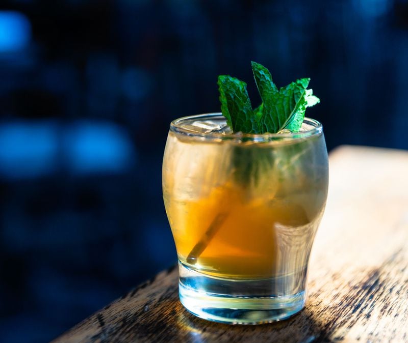 Sweet tea moonshine makes Twisted Soul's mint julep even more Southern in flavor.