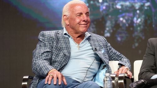 BEVERLY HILLS, CA - JULY 26:  Professional wrestler Ric Flair of  'ESPN's 30 for 30: "Nature Boy"' speaks onstage during the ESPN portion of the 2017 Summer Television Critics Association Press Tour at The Beverly Hilton Hotel on July 26, 2017 in Beverly Hills, California.  (Photo by Frederick M. Brown/Getty Images)