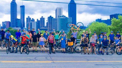Riders say the the Atlanta Cycling Festival is as much about the socializing as it is riding a bike. The 10th annual event rolls out May 11-18.  
(Courtesy of the Atlanta Cycling Festival / LaMiiko M. Moore)