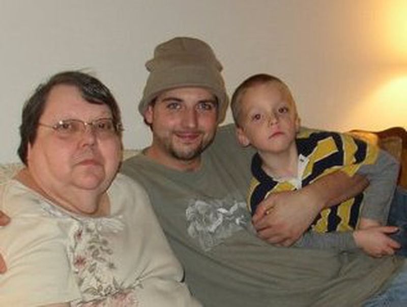 Shannon Thompson (center) with mother Phyllis Thompson and nephew Camen Gilbert. (Family photo)