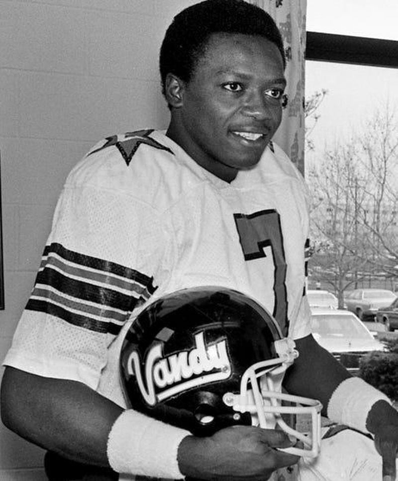 Van Heflin, who wore No. 7 as the starting quarterback for the Vanderbilt Commodores in 1978, was also known for his versatility, often excelling in positions on offense and defense. He was drafted to the NFL in 1982 as a tight end.