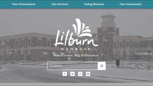 Lilburn launches updated website with added features. Courtesy City of Lilburn