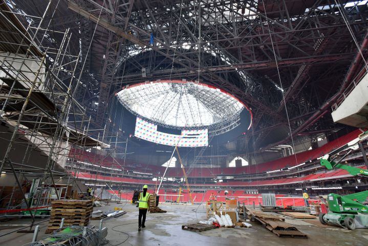 Photos: The latest look at the Falcons’ new Mercedes-Benz Stadium