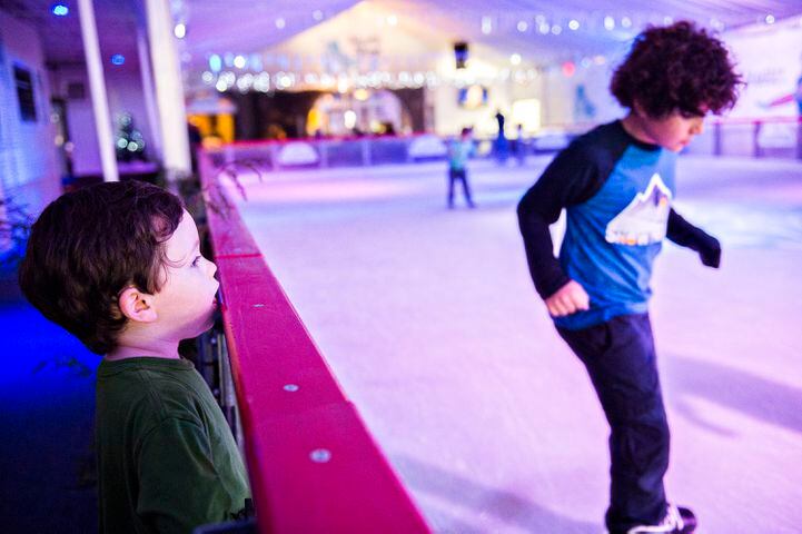 Ice skating at Avalon, Park Tavern