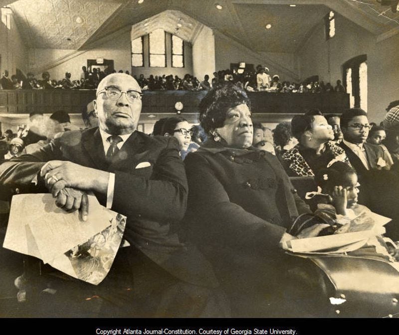 Martin Luther King Sr. and his wife, Alberta King.