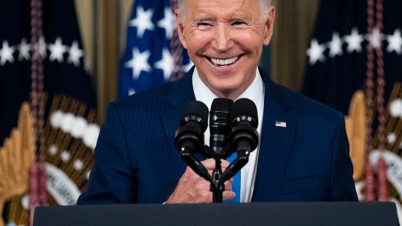 President Joe Biden delivers remarks about Election Day results in Washington on Wednesday, Nov. 9, 2022. The president said he would not change his economic approach, adding that his policies were working. (Doug Mills/The New York Times)