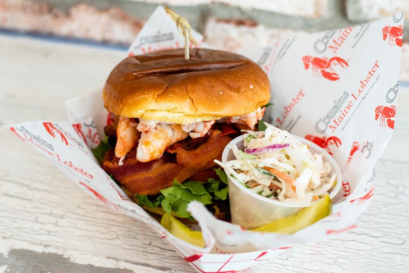 At Cousins Maine Lobster, the classic BLT is dressed up with a few ounces of chilled lobster meat. CONTRIBUTED BY HENRI HOLLIS