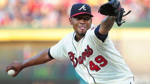 Julio Teheran is 0-5 with a 7.36 ERA in five career starts vs. Dodgers entering Wednesday's matchup. (AJC file photo)
