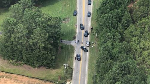 The suspect was arrested on Brownsville Road at C.H. James Parkway in Cobb County.