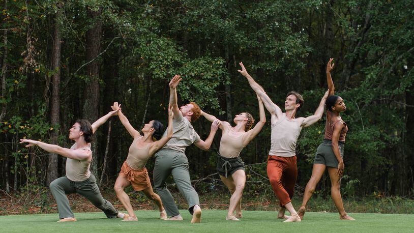 The expanded Terminus Modern Ballet Theatre performing in Wildflower Meadow at Serenbe. The company will be moving into a new space. (Photos by Christina Massad)