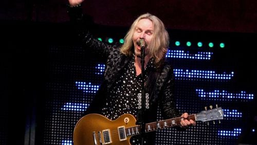 Styx - singer/guitarist Tommy Shaw, singer/guitarist James "JY' Young, singer-keyboardist Lawrence Gowan, bassist Ricky Phillips and drummer Todd Sucherman - played a sold-out show at Cadence Bank Amphitheatre at Chastain Park on May 26, 2019. Photo: Melissa Ruggieri/Atlanta Journal-Constitution