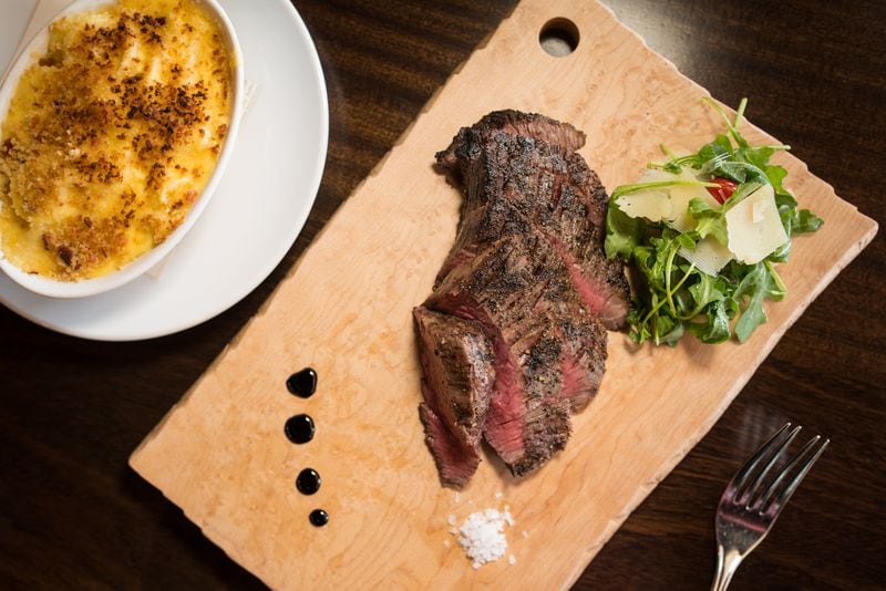  From the Earth Wagyu Steak with Cheddar and Goat Cheese Mac side. Photo credit- Mia Yakel.
