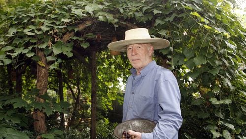 The late Ryan Gainey grew muscadines at his Decatur home, where his garden occupied several acres. Staff photo