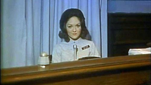 Gloria Lane as a WSB-TV reporter in 1970.