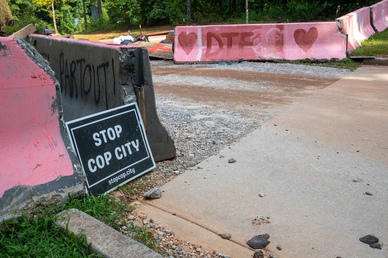 The South River trailhead at Intrenchment Creek Park was once barricaded to the public because of the "Stop Cops City protesters in the area. 