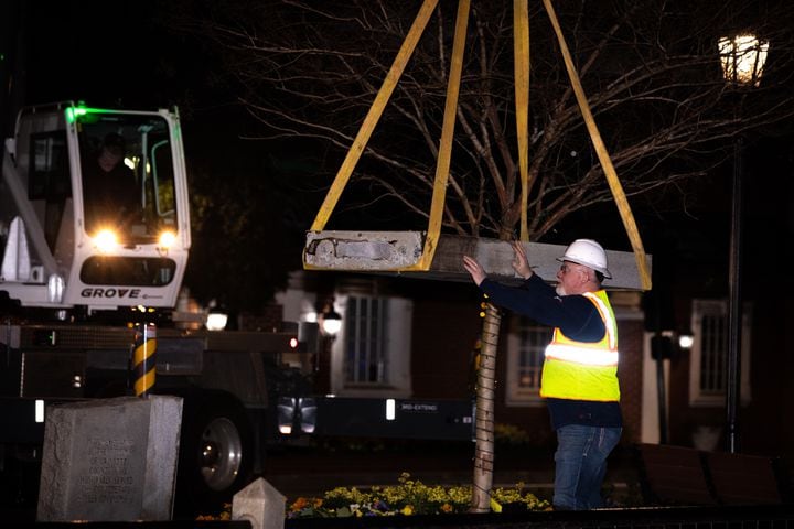 Confederate monument removed in Gwinnett