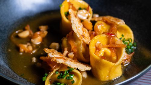 Holmes gives tortellini a classic fall treatment, filling it with local squash and finishing it with nutty brown butter. CONTRIBUTED BY HENRI HOLLIS