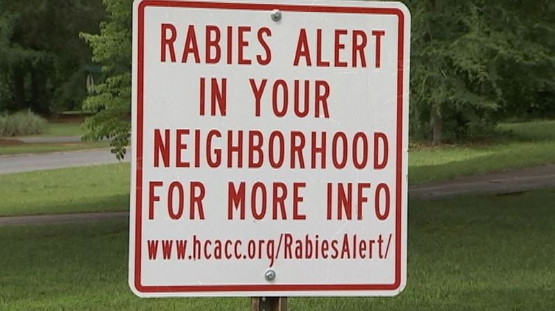 Henry County Animal Control Officers have had to put rabies alert signs in neighborhoods. (Channel 2 Action News)