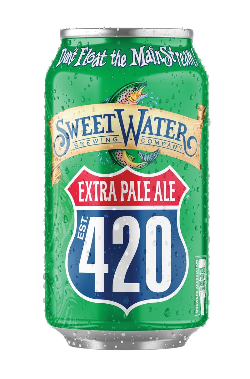 SweetWater's flagship 420 Extra Pale Ale. (Courtesy of SweetWater Brewing Co.)