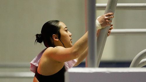 University of Georgia diver Freida Lim at a meet Feb. 19, 2019. Lim will attempt to represent Singapore in the 2020 Olympic Games.