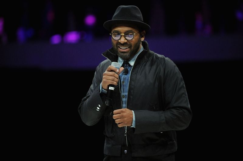 NEW YORK, NY - APRIL 29: Mike Epps speaks onstage at the 2014 AOL NewFronts at Duggal Greenhouse on April 29, 2014 in New York, New York. (Photo by Brad Barket/Getty Images for AOL) Mike Epps is accused of beating up a local comic. CREDIT: Getty Images