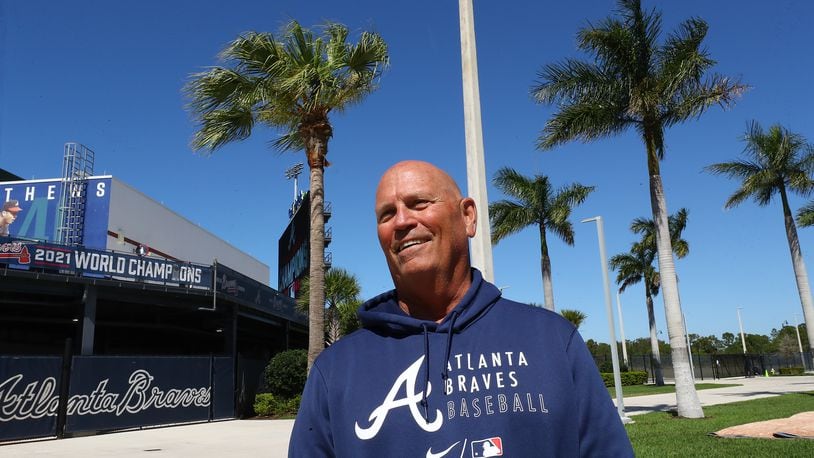 Braves manager Brian Snitker is gearing up for the beginning of spring training in February. (Curtis Compton file photo / Curtis.Compton@ajc.com)