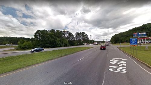 Ga. 20 east of I-75 near Cartersville will get a new left-turn lane, thanks to a $62,065 “Quick Response” project by the Georgia Department of Transportation. GOOGLE MAPS