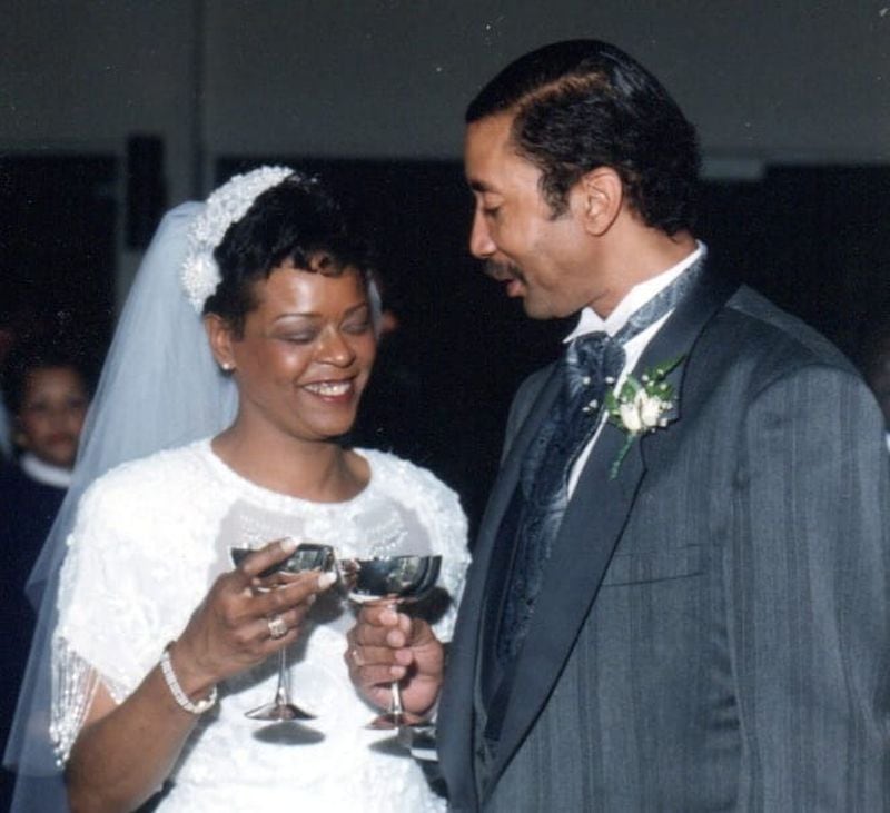 Paula Jarrett and Morocco Coleman on their wedding day in 1992. Courtesy of the Coleman family