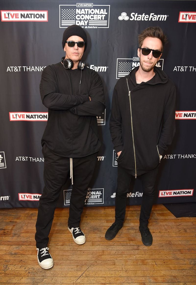  Stephan Jenkins (L) and Alex Kopp of Third Eye Blind. The band fills this year's "heritage" slot at Shaky Knees. Photo: Getty Images