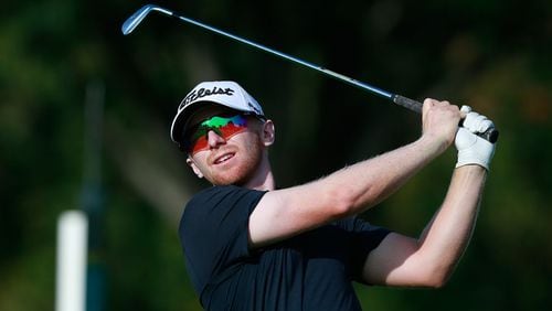 Georgia Tech graduate Anders Albertson took a big step toward regaining status on the PGA Tour when he led wire-to-wire to win the Korn Ferry Tour’s Visit Knoxville Open. (Photo by Matt Sullivan/Getty Images)