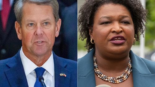 Brian Kemp and Stacey Abrams race of governor (staff photos)