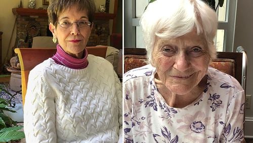 Mary Dill (left) and Betty Bartling were friends for 59 years. Photos courtesy of family