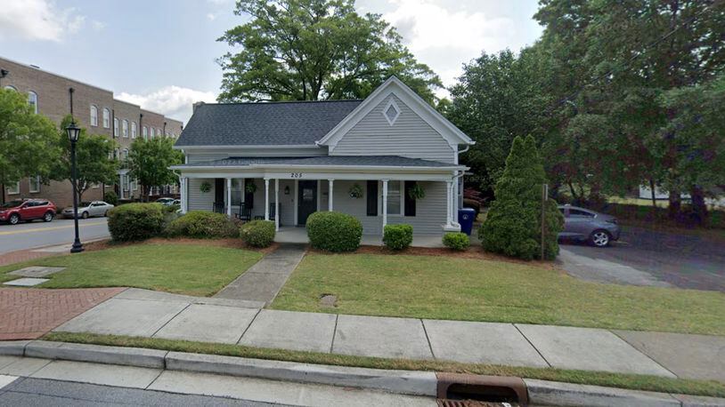 Lawrenceville is acquiring 205 Culver St., part of the city's connection between the Gwinnett Justice and Administration Center to the Lawrenceville Lawn. GOOGLE MAPS