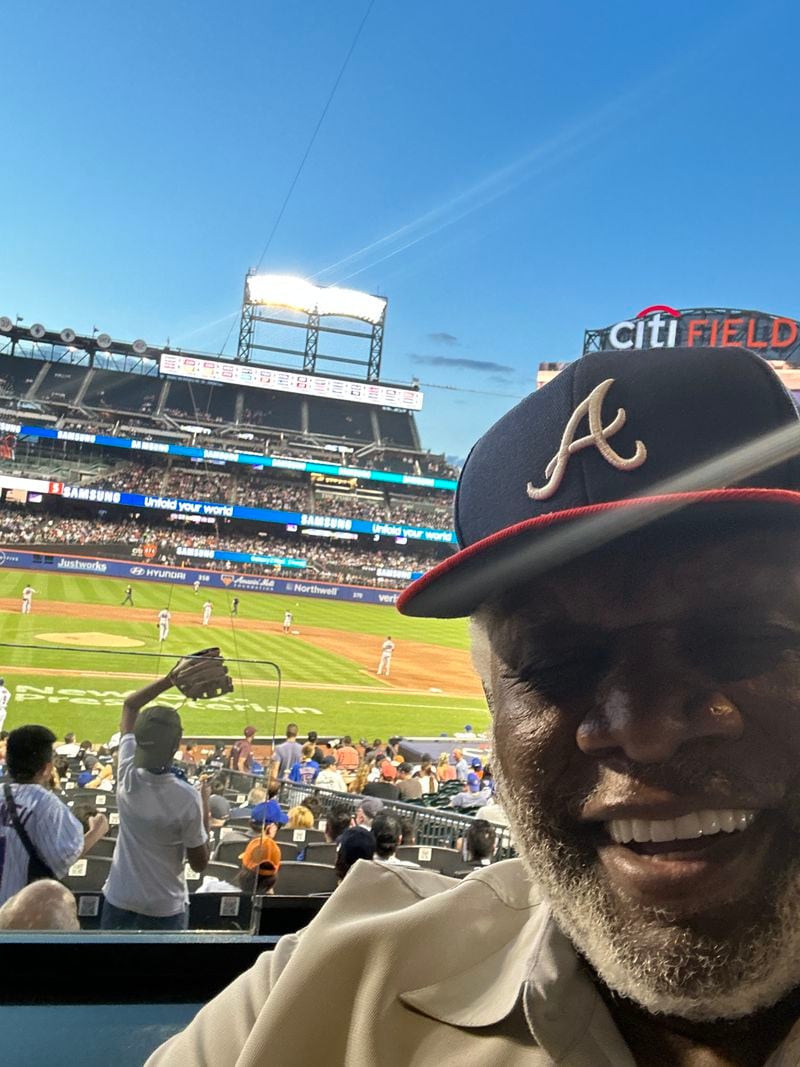 George Wallace at a Braves/Mets game in 2023 in Citi Field in New York City. CONTRIBUTED
