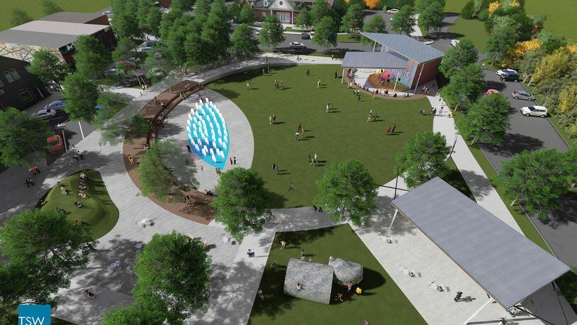 The city of Powder Springs approved funding for a park connecting its downtown to the Silver Comet Trail. (Courtesy of Powder Springs)