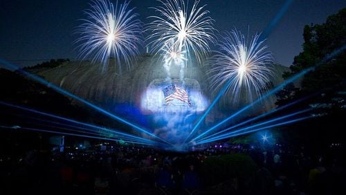 Fireworks displays may be viewed all around metro Atlanta Saturday through Tuesday, celebrating the birth of the U.S.A. On Saturday see fireworks in Jonesboro and at Kennesaw State University. Stone Mountain Park will have its Fantastic Fourth Celebration Saturday through Tuesday with Lasershow Spectaculars and patriotic fireworks finales at 9:30 p.m. (StoneMountainPark.com) On Monday, view fireworks displays in Duluth, Kennesaw and Norcross. On the Fourth of July, see fireworks shows in Acworth, Alpharetta, Avondale Estates, Buford, Covington, Dahlonega, Douglasville, East Point, Marietta, Peachtree City, Powder Springs and Roswell. Contributed by Stone Mountain Park