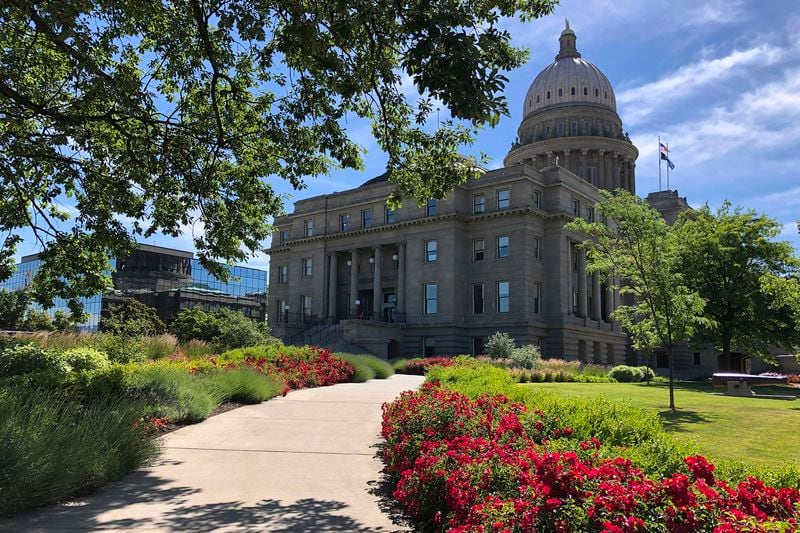 FILE - The Idaho State Capitol in Boise, Idaho, is seen on June 13, 2019. The U.S. Supreme Court's decision on Monday, April 15, 2024, allows the state to put in place a 2023 law that subjects physicians to up to 10 years in prison if they provide hormones, puberty blockers or other gender-affirming care to people under age 18. A federal judge in Idaho had previously blocked the law in its entirety. (AP Photo/Keith Ridler, File)