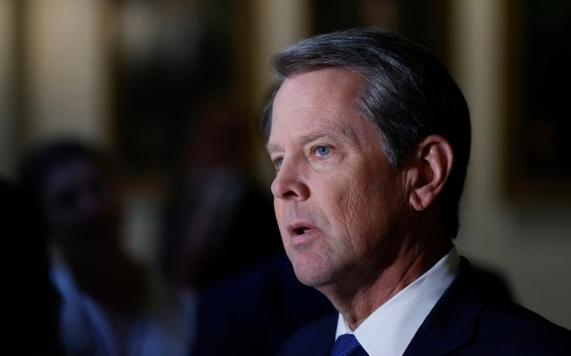 Gov. Brian Kemp and other GOP incumbents aren’t enthusiastic about reviving tensions with former President Donald Trump. (Bob Andres for the Atlanta Journal Constitution)