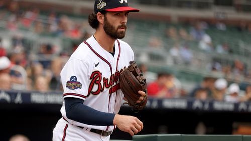 Braves shortstop Dansby Swanson has been a leader on and off the field. (Jason Getz / Jason.Getz@ajc.com)