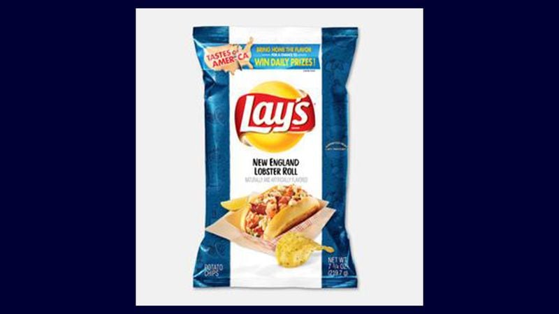 New England Lobster Roll is one of the new Lay's Taste of America flavors, representing popular regional cuisines.
