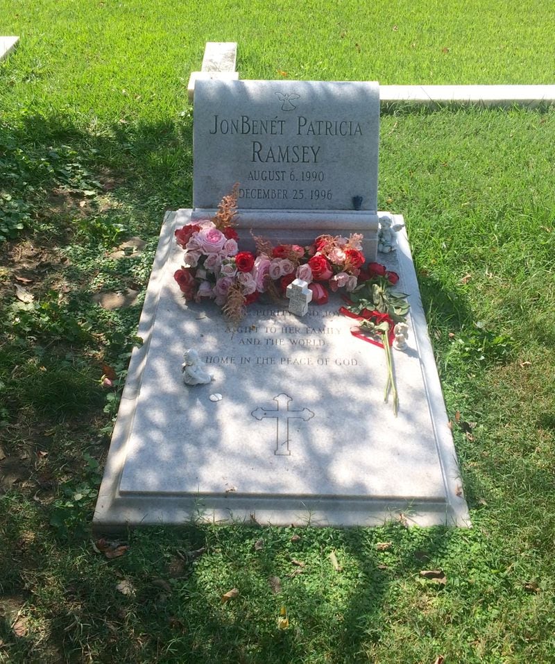JonBenet, who died at 6 in 1996, is buried in Marietta. Photo: Jennifer Brett, jbrett@ajc.com