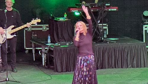 Belinda Carlisle opened her tour at The Fred in Peachtree City on July 1, 2023. RODNEY HO/rho@ajc.com