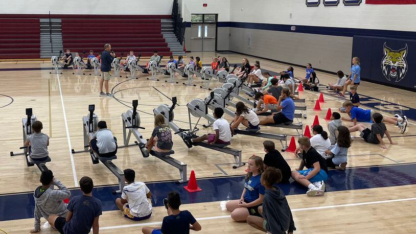 An equipment grant of 20 rowing machines has students in Cherokee County middle schools taking the oars.