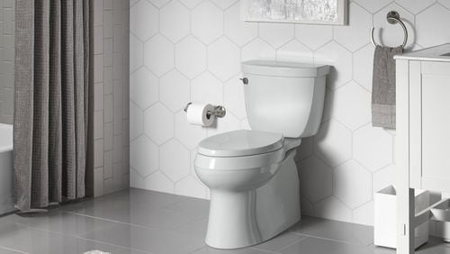 Comfort-height toilets are a little taller than standard toilets, giving many users a comfortable sitting position. (Kohler)