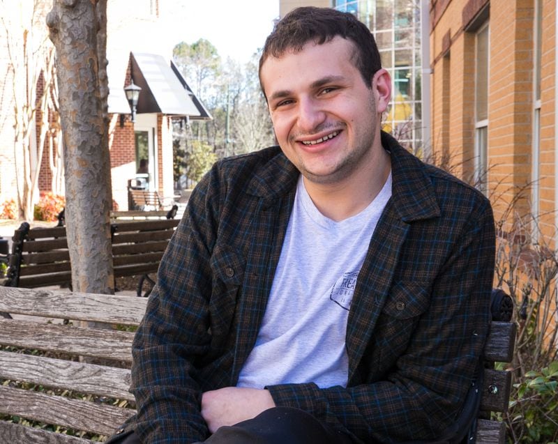 Kennesaw State University sophomore Justin Schechter recently celebrated two years of sobriety. (Jenni Girtman for The Atlanta Journal-Constitution)